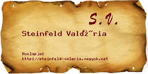 Steinfeld Valéria névjegykártya